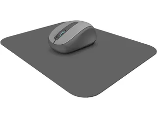 Wireless Mouse 3500 3D Model