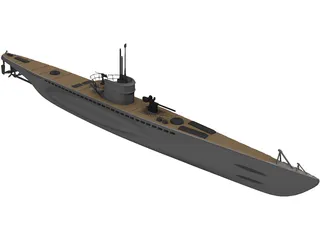 U-Boat Generic 3D Model