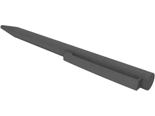 Slim Line Pen 3D Model