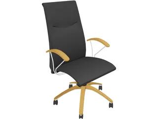 Chair Oxford Secretary 3D Model