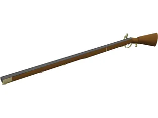 Flintlock Rifle 3D Model