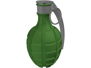 Grenade Pineapple 3D Model