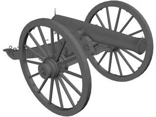 Napolean Cannon 3D Model