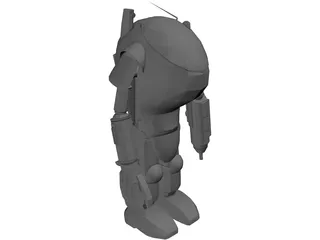 Super Armored Fighting Suit 3D Model