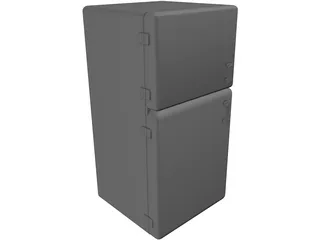 Refrigerator Old 3D Model