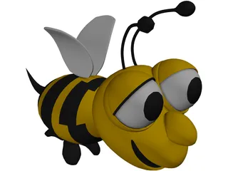 Bee Cartoon 3D Model