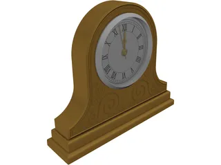 Mantle Clock 3D Model