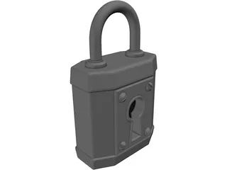 Padlock 3D Model