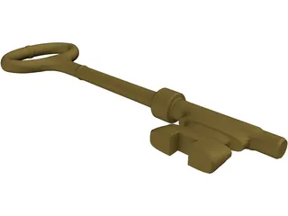 Skeleton Key 3D Model