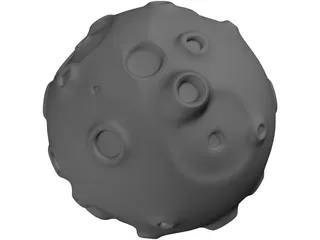 Toon Asteroid 3D Model