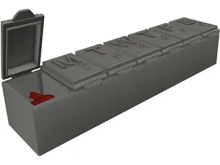 Pill Box 3D Model