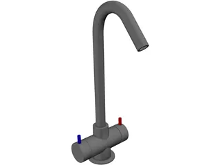 Modern Kitchen Faucet  3D Model