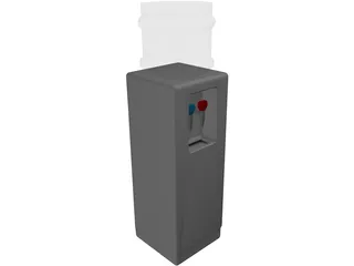 Office Water Cooler 3D Model