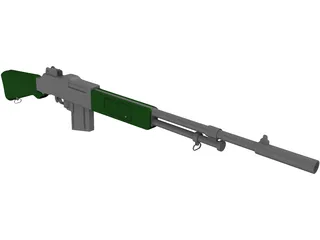 Browning Automatic Rifle 3D Model