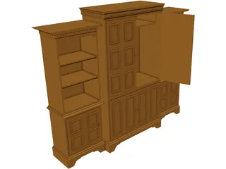 Entertainment Center 3D Model