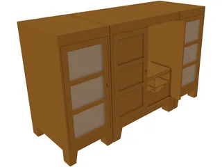 Entertainment Center 3D Model