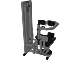 Fitness Bench 3D Model