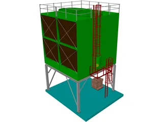 Cooling Tower 3D Model