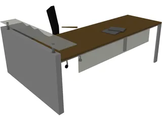 Office Desk 3D Model