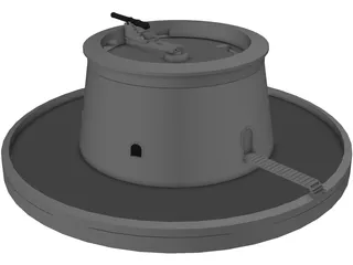 Martello Tower 3D Model