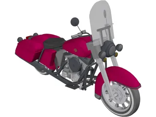 Harley-Davidson Glide 3D Model