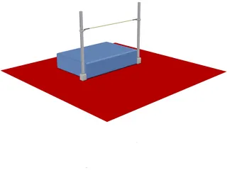 High Jump 3D Model