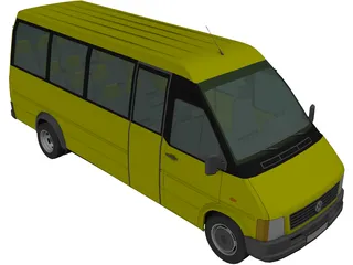 Volkswagen LT Bus [+Interior] 3D Model