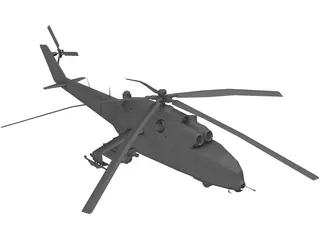 Mil Mi-24 Hind 3D Model