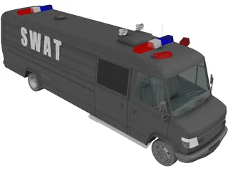 SWAT Truck 3D Model