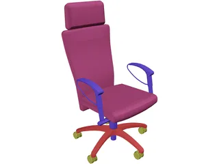 Chair Arms Exec 3D Model