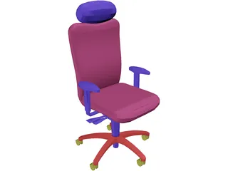 Chair Arms Headrest 3D Model