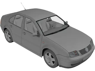 Volkswagen Bora 3D Model