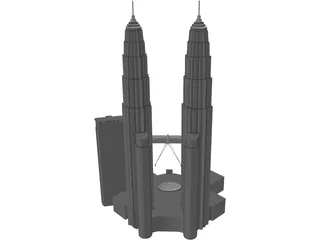 Petronas Twin Tower 3D Model