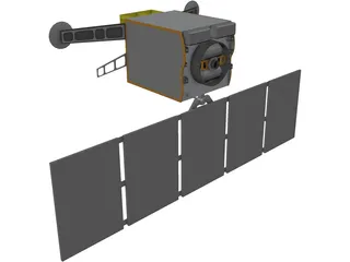 Space Based Infrared Satellite (SBIRS) 3D Model