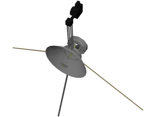 Mariner Space Probe 3D Model