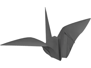 Origami Crane 3D Model