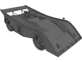 McLaren Race Car (1972) 3D Model