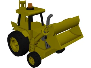 Excavator Toy 3D Model