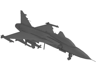 Saab JAS-39 Gripen 3D Model