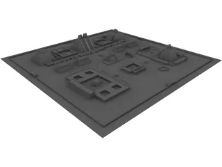 Tenochtitlan City 3D Model