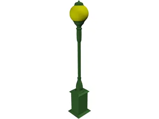 Victorian Street Lamp 3D Model