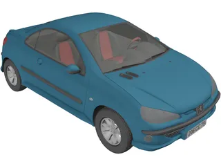 Peugeot 206CC 3D Model