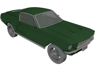 Ford Mustang Fastback (1968) 3D Model