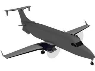 Beechcraft 1900-D 3D Model