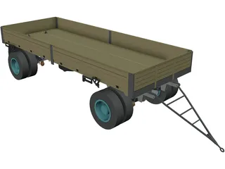 Cargo Trailer 3D Model