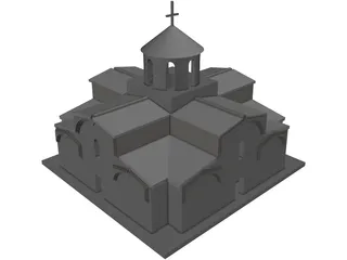 Ancient Roman Church 3D Model