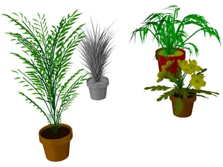 Flowerpots 3D Model