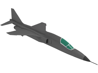 Mitsubishi T-1 Trainer 3D Model