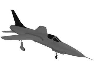 F-105 Thunderchief 3D Model