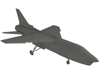 F-8 Crusader 3D Model